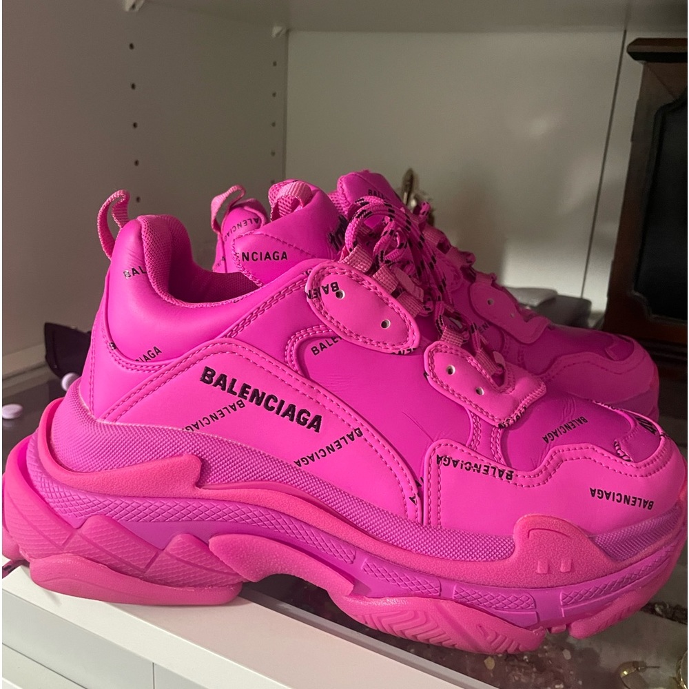 Balenciaga Triple S pink sneakers